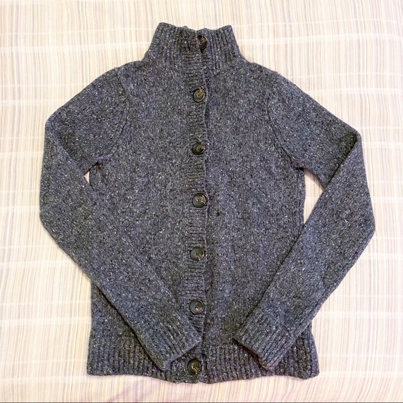 Boden Gray Wool Alpaca Button Down Knit Sweater Boden Gray Wool Alpaca Button Down Knit Sweater